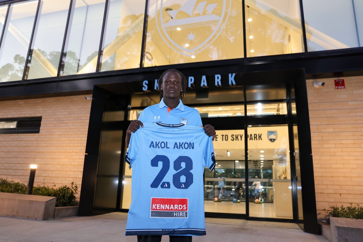 Akol Akon has signed with Sydney FC and is a new player until the end of 2028