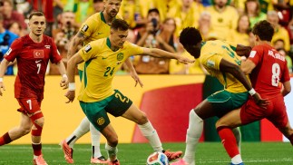 Okon Jnr stars for Socceroos on World Cup debut